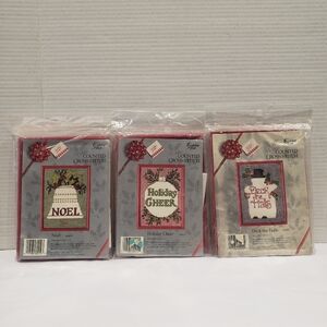 Vintage 1990 Golden Bee Holiday Cross Stitch Kits Lot Of 3 Sealed